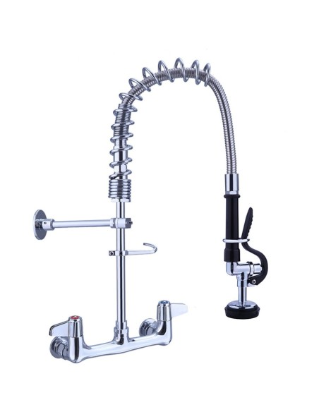 Pre Rinse Spray Unit Wall mount Double inlet Height 500mm Stainless steel | Stalwart DA-EQ7802A