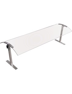 Acrylic Stand alone Sneeze guard with Stainless steel frame 1524x417x527mm | DA-SASG1660