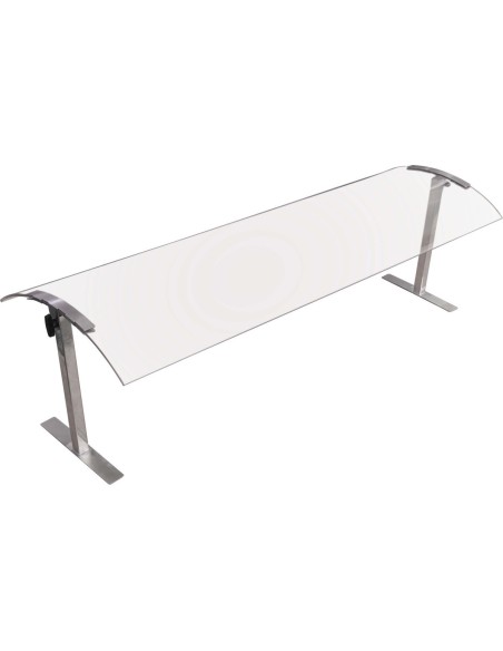 Acrylic Stand alone Sneeze guard with Stainless steel frame 1524x417x527mm | DA-SASG1660
