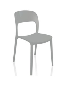 Bistro Dining Chair Plastic Grey Indoors & Outdoors - Set of 4