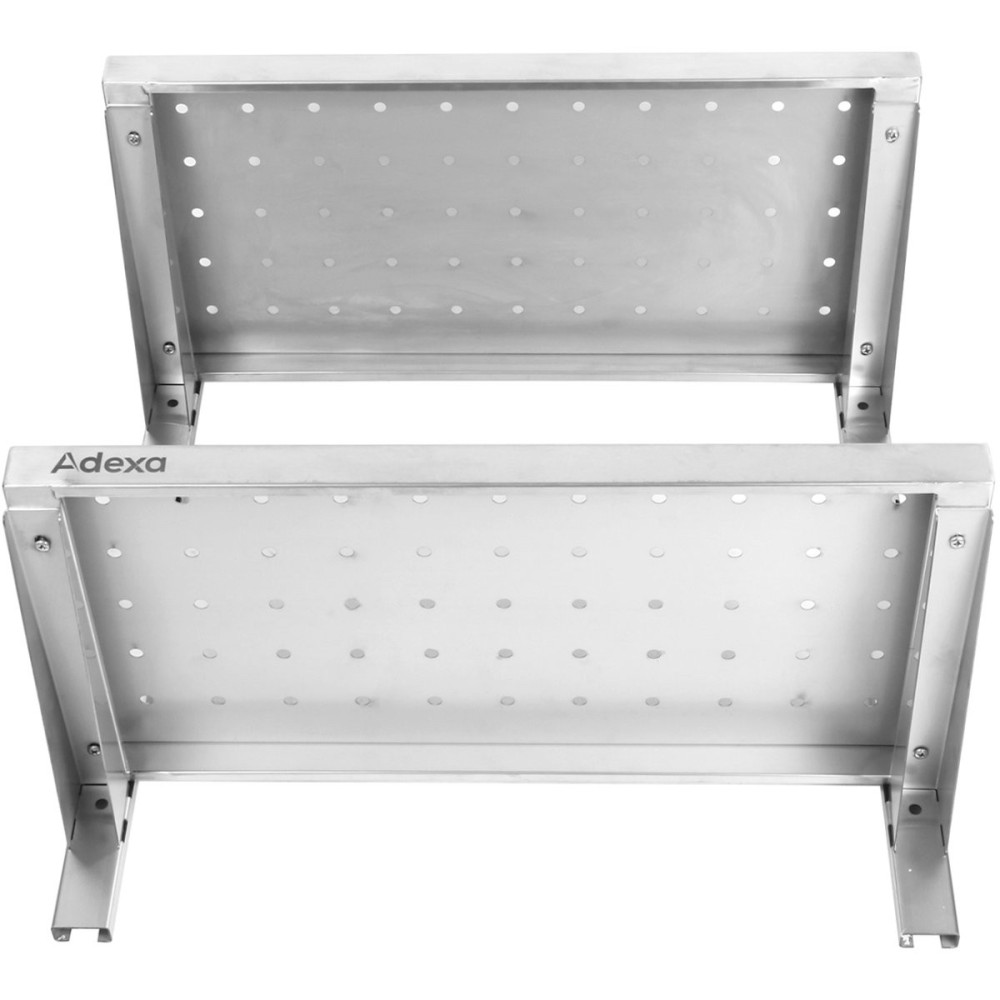 Wall Shelf Perforated 2 tiers Stainless steel 1600x300x600mm | Stalwart DA-WSWB30160P