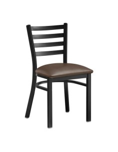 Black Steel Chair Frame | Stalwart DA-GS694FRAMEBLACK 2