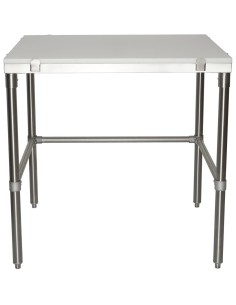 Professional Solid Stainless Steel Poly Top Work Table 900x600x900mm | DA-PSWT600X900OB 2