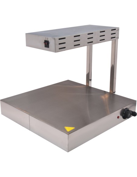 Commercial Warming Tray with Heating lamp Stainless steel 500x500mm | DA-PWE5050