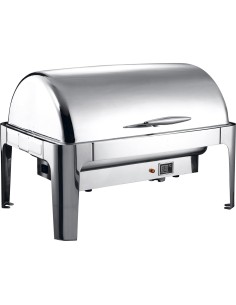 Roll top Chafer Electric heating GN1/1 Stainless steel Mirror polish 9 litres | DA-RA2301BE