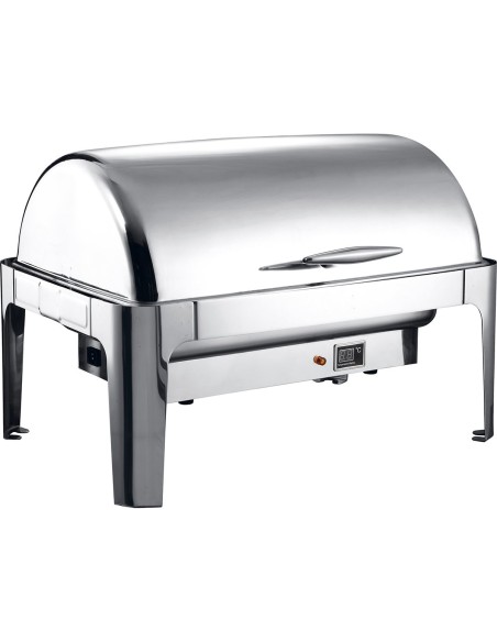 Roll top Chafer Electric heating GN1/1 Stainless steel Mirror polish 9 litres | DA-RA2301BE
