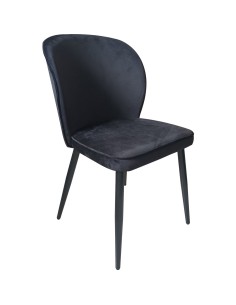 4pcs Velvet Dining Chair Black | Stalwart DA-WW166