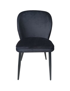 4pcs Velvet Dining Chair Black | Stalwart DA-WW166 2