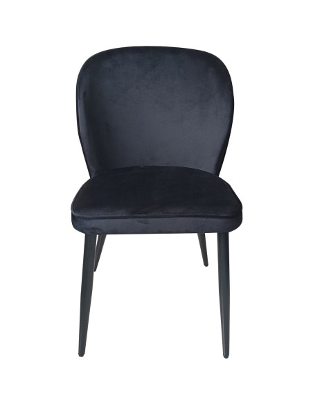 4pcs Velvet Dining Chair Black | Stalwart DA-WW166