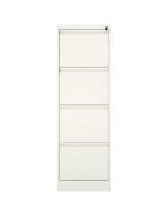 Professional Filing Cabinet 4 drawer 460x620x1330mm White | Stalwart DA-MXDC3WHITE 2
