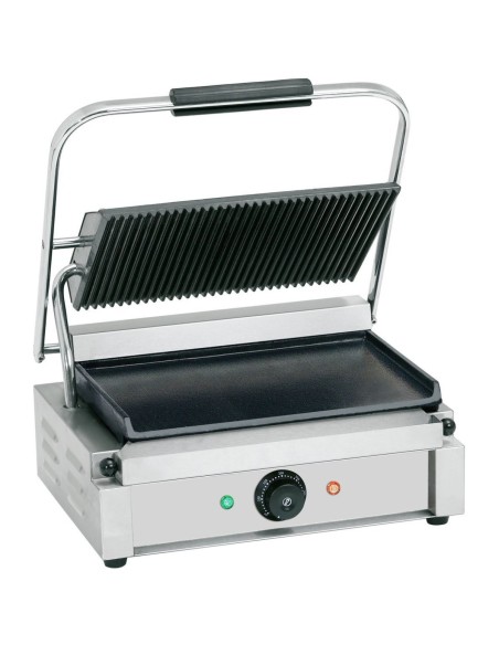 Heavy Duty Large Panini Contact grill 2.2kW Ribbed/Smooth | DA-EG02C