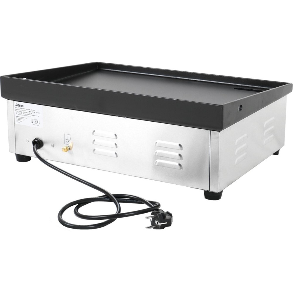 Commercial Griddle Smooth 540x380mm Enamelled plate 2.2kW Electric | DA-EG5438