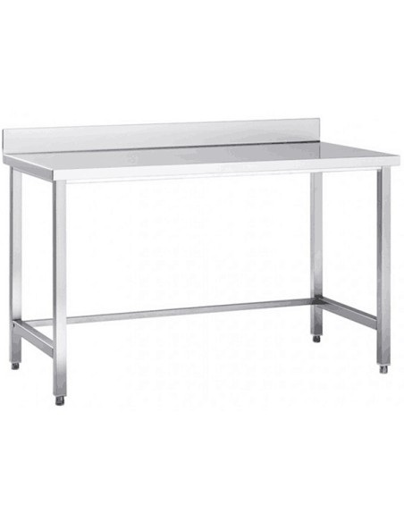 Professional Work table Stainless steel No bottom shelf Upstand 1400x600x965mm | DA-DW6140