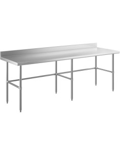Commercial Stainless Steel Work Table No Bottom shelf with Upstand 2100x600x900mm | Stalwart DA-WT60210GBNU