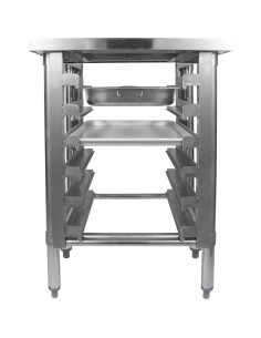 Commercial Equipment Stand with 6 Tier Tray Rack GN1/1 Marine Edges 600x600x600mm | Stalwart DA-WHMTR6060