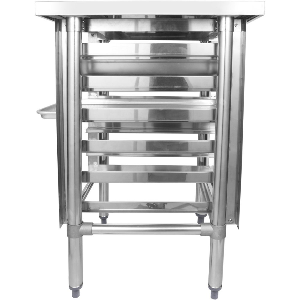 Commercial Equipment Stand with 6 Tier Tray Rack GN1/1 Marine Edges 600x600x600mm | Stalwart DA-WHMTR6060