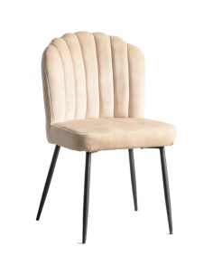 Velvet Dining Chair Beige (Pack of 4) | Stalwart DA-WW189BEIGE