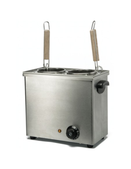 Commercial Pasta boiler Electric 2 baskets 11 litres 2.5kW Table top | Stalwart DA-SPC2