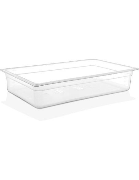 Polypropylene Gastronorm Pan GN1/1 Depth 100mm Clear 12 litres | Stalwart DA-GNPP11100