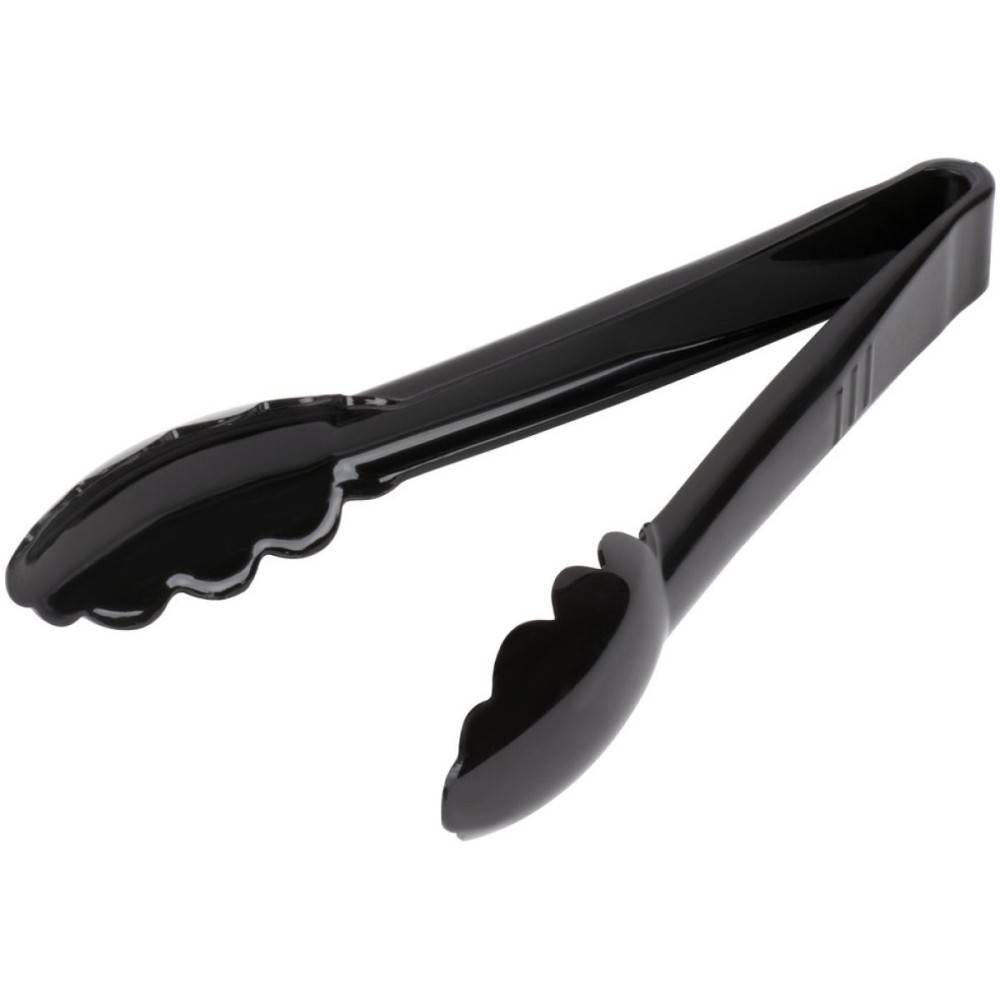 9&quot Catering Buffet Tongs Black Polycarbonate| Stalwart DA-UTITONG9