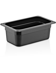 Polycarbonate Gastronorm Pan GN1/4 Depth 200mm Black | Stalwart DA-GNP14200B