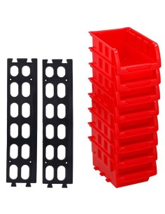 8pcs Small Half Bulk Bin Storage Organiser | Stalwart DA-WK0800 2