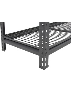 Professional Heavy Duty Wire Shelving Unit 2000x600x1830mm 4 shelves Black | Stalwart DA-FUJI402 2