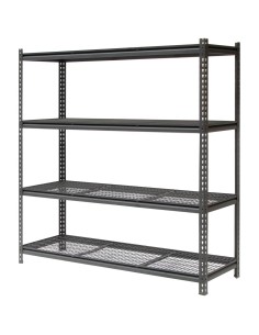 Industrial Heavy Duty Shelving Unit Powder Coated Steel 1960x610x1830mm 3 shelves Black | Stalwart DA-FUJI405 2