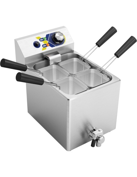 Commercial Pasta boiler Electric 4 baskets 8 litres 3kW Table top | DA-NC8L1