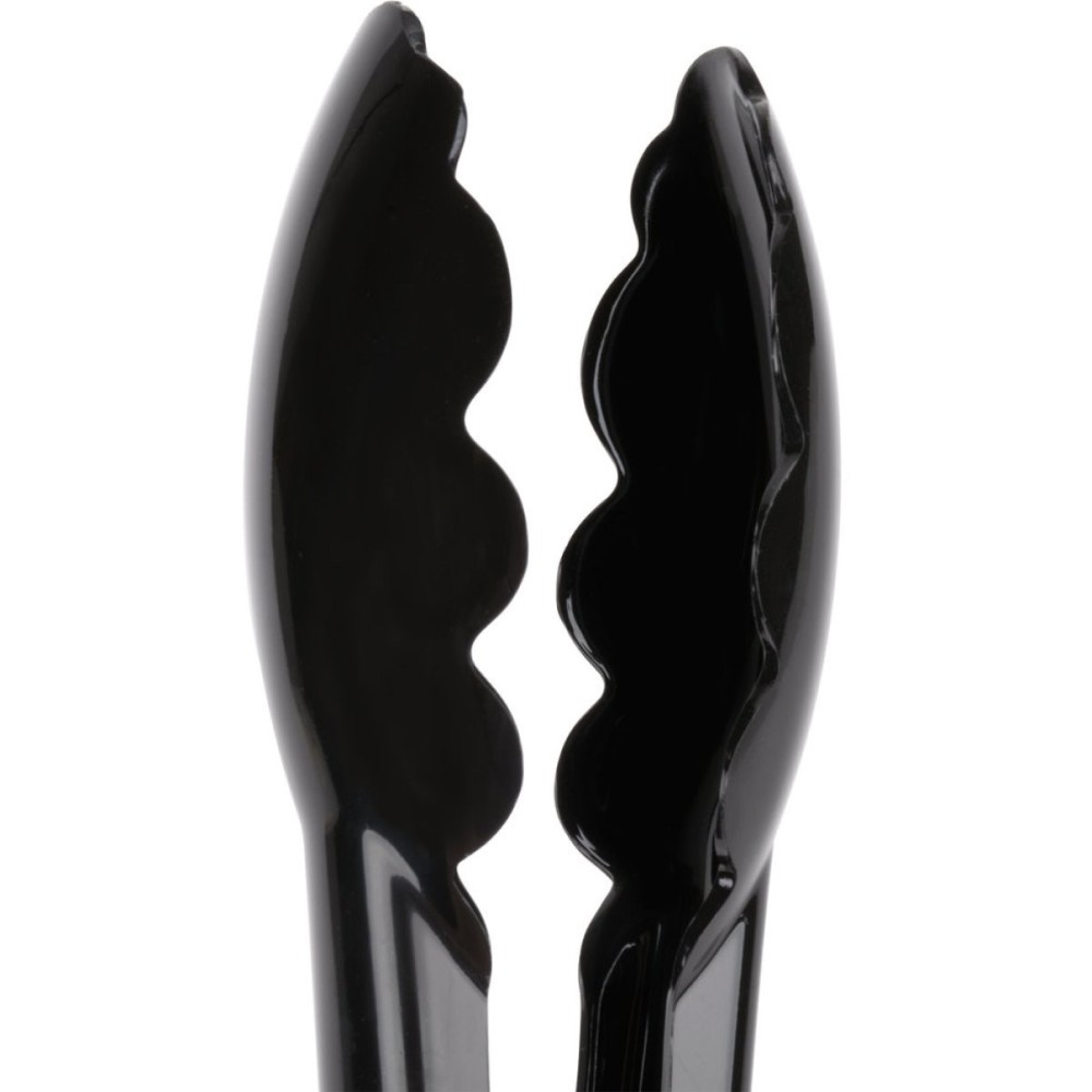 9&quot Catering Buffet Tongs Black Polycarbonate| Stalwart DA-UTITONG9