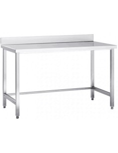 Professional Work table Stainless steel No bottom shelf Upstand 1500x600x965mm | DA-DW6150