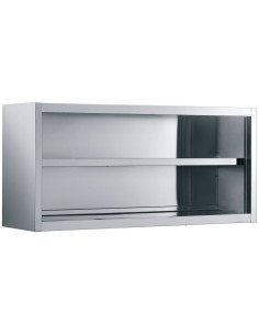 Wall cabinet Open Stainless steel Width 1400mm Depth 400mm | DA-THWOR144