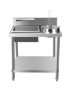 Professional Stainless Steel Breading Table with Upstand | DA-HBT1000