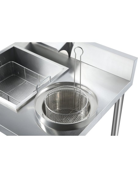 Professional Stainless Steel Breading Table with Upstand | DA-HBT1000