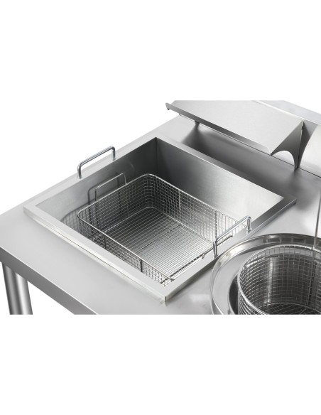 Professional Stainless Steel Breading Table with Upstand | DA-HBT1000