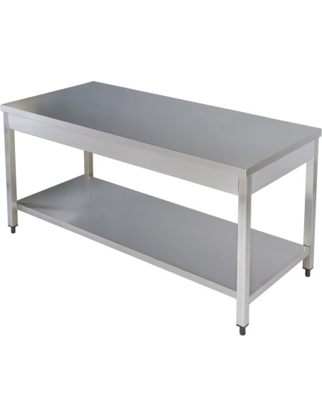 Professional Work table Stainless steel Bottom shelf 1400x700x900mm | Stalwart DA-THATS147