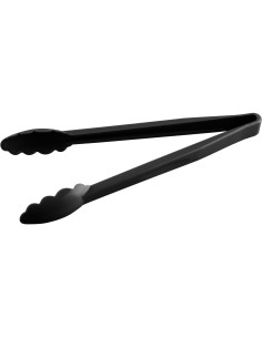 12 Catering Buffet Tongs Black Polycarbonate| Stalwart DA-UTITONG12