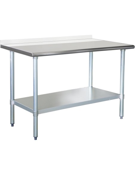 Stainless Steel Work Table Bottom Shelf & Upstand 1500x700x850mm | Stalwart DA-ETW15070B