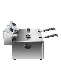 Commercial Fryer Double Electric 2x11 litre 7kW Countertop | Stalwart DA-HEF11L2 2