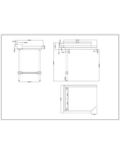 Commercial Stainless steel Pass Through Dishwasher Table Left 914mm Width | Stalwart DA-DCOT3036LEFT 2