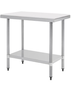 Commercial Stainless Steel Cutting Board Table 600x600x900mm | Stalwart DA-WTC60602G