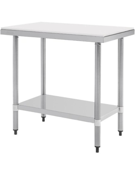 Commercial Stainless Steel Cutting Board Table 600x600x900mm | Stalwart DA-WTC60602G