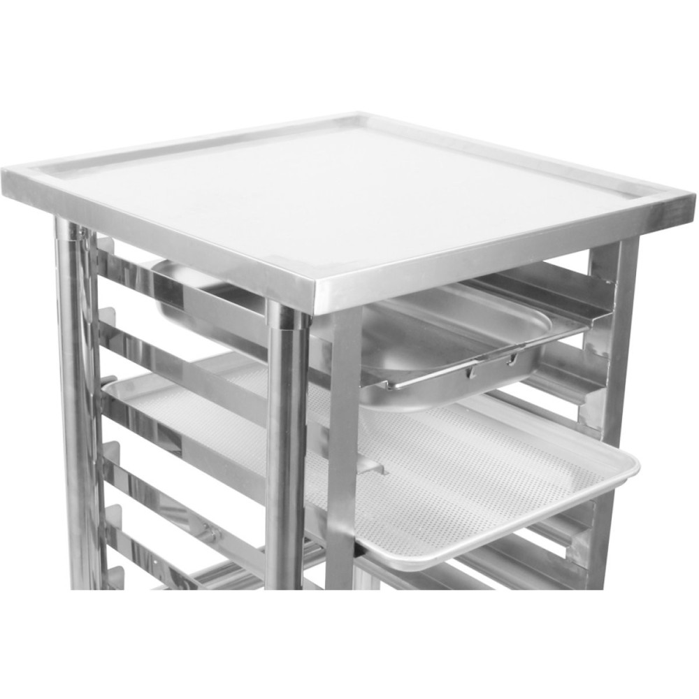 Commercial Equipment Stand with 6 Tier Tray Rack GN1/1 Marine Edges 1000x600x600mm | Stalwart DA-WHMTR60100