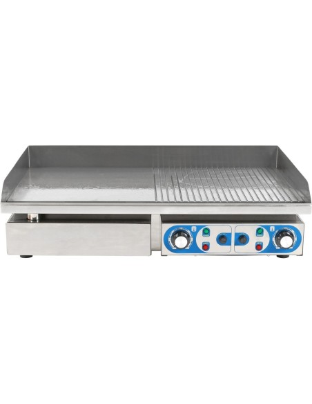 Commercial Giant Griddle Half Ribbed 728x393mm 2  Zones 4.4kW Electric | WHEG820AFR