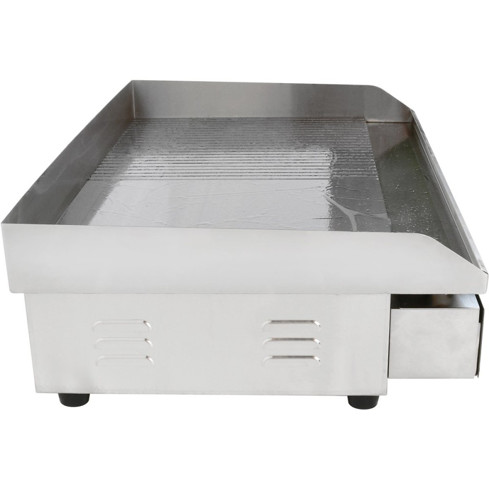 Commercial Giant Griddle Half Ribbed 728x393mm 2  Zones 4.4kW Electric | WHEG820AFR