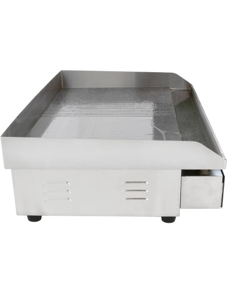 Commercial Giant Griddle Half Ribbed 728x393mm 2  Zones 4.4kW Electric | WHEG820AFR