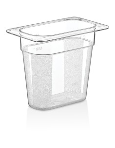 Polycarbonate Gastronorm Pan GN1/9 Depth 150mm Clear (pack of 3) | DA-P8196