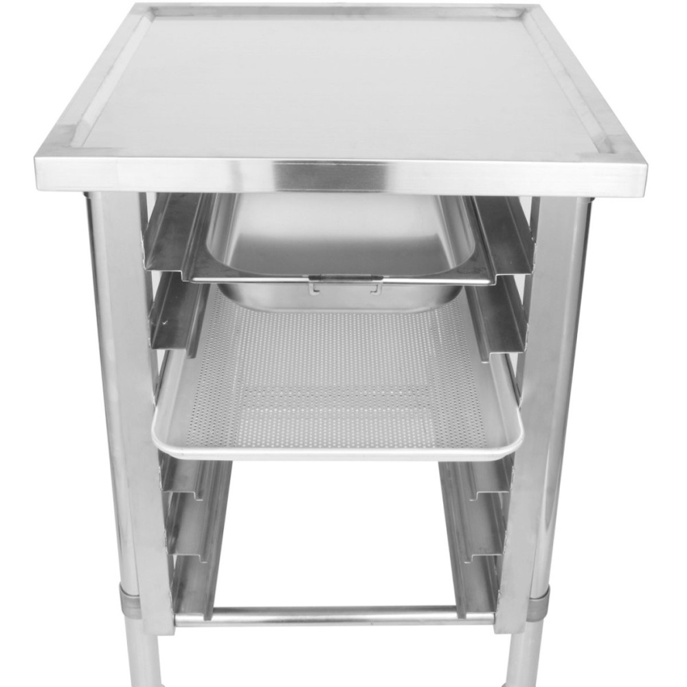 Commercial Equipment Stand with 6 Tier Tray Rack GN1/1 Marine Edges 1200x600x600mm | Stalwart DA-WHMTR60120