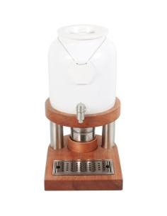 Commercial Hot and Cold Beverage Dispenser 10 litres Wooden Base | Stalwart DA-YDCMTW