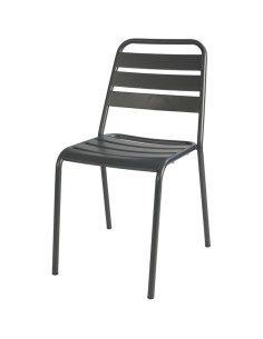 4pcs Bistro Side Chair Steel Indoors Gun Metal | DA-GS60790GM